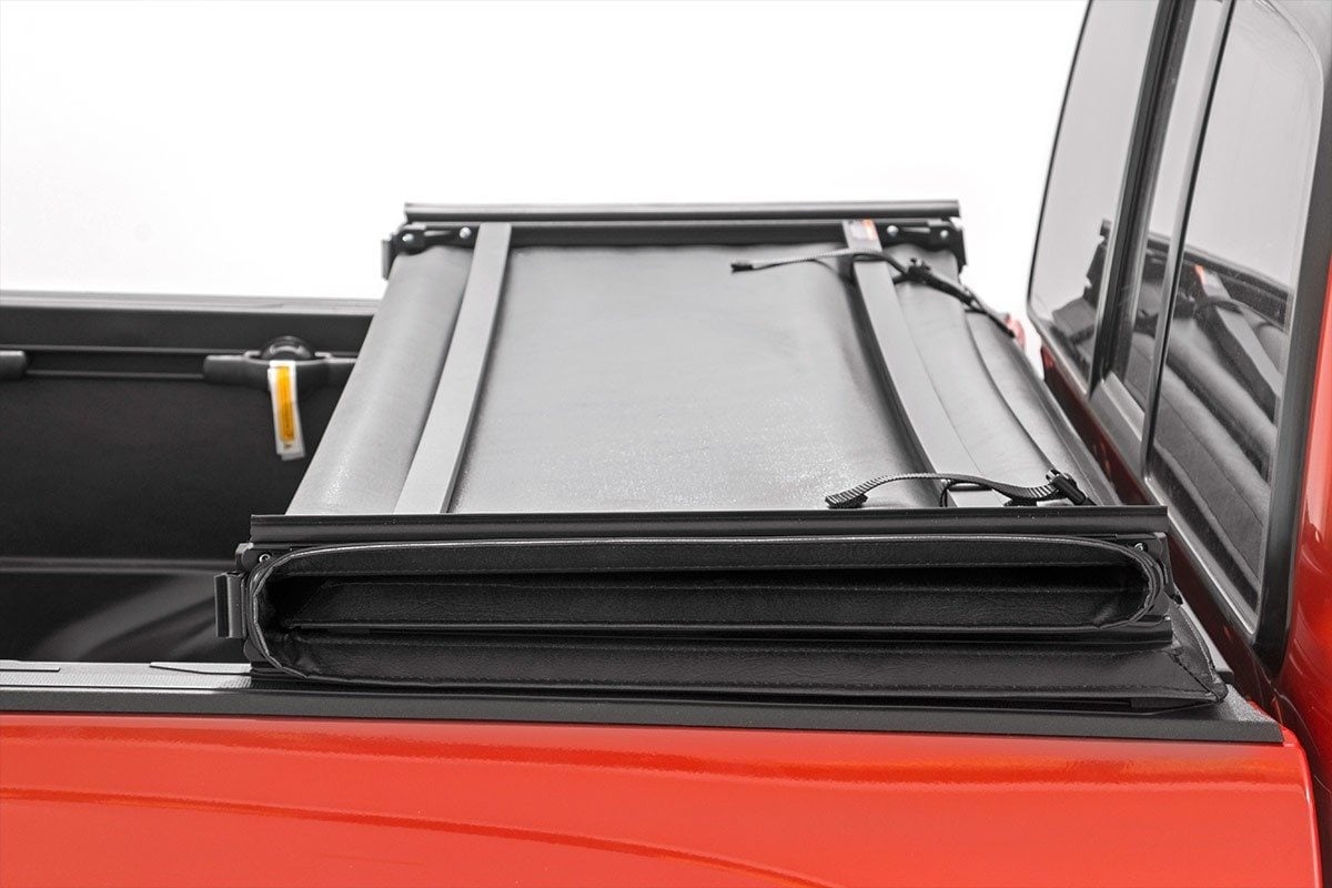 Soft Tri-Fold Bed Cover | 5' Bed | Dbl Cab | Toyota Tacoma 2WD/4WD (16-26) - Image 5