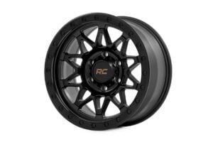 Rough Country 78 Series Wheel | Simulated Beadlock | Black | 17x8.5 | 6x5.5 | +0mm