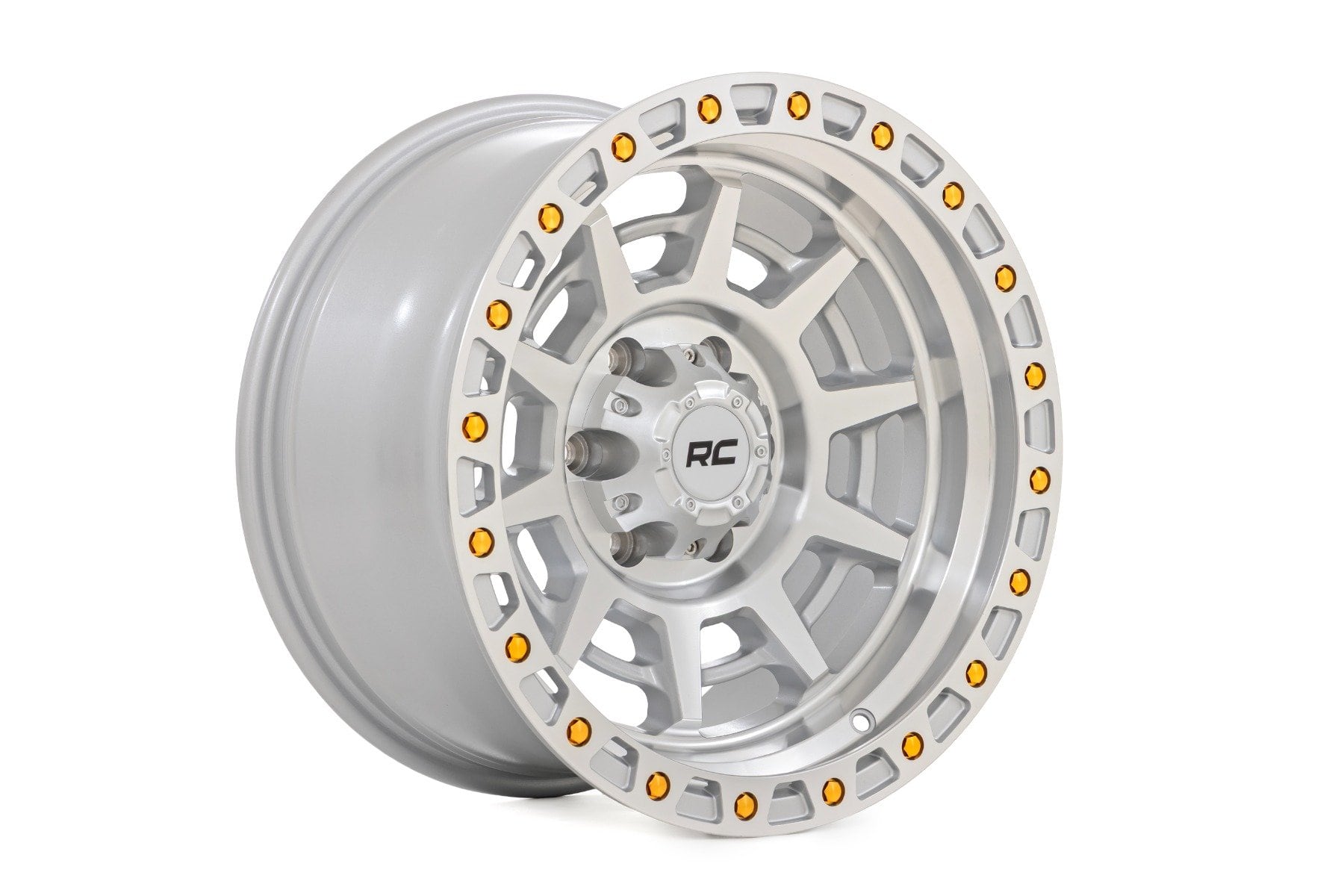 Rough Country 85 Series Wheel | Simulated Beadlock | Full Machine | 17x9 | 5x4.5 | -12mm - Image 4