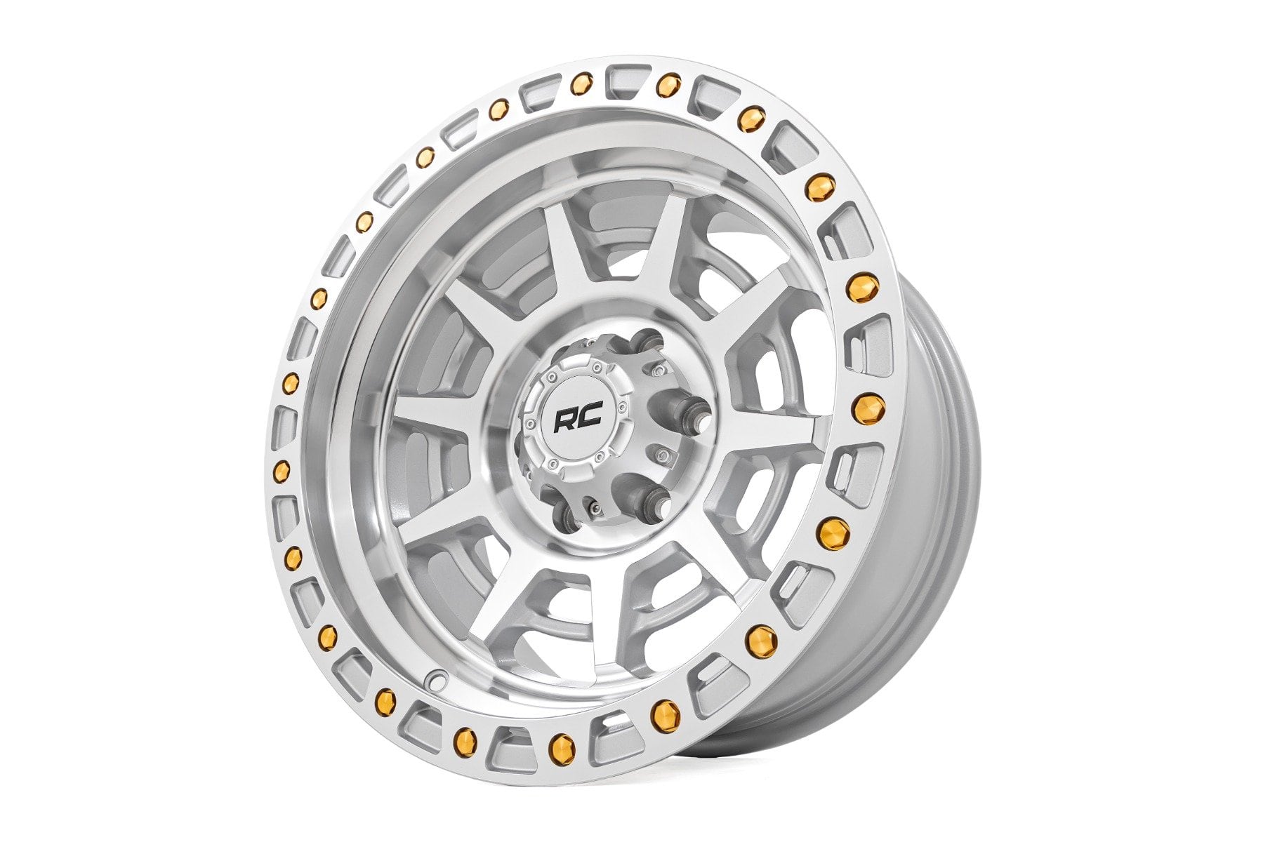 Rough Country 85 Series Wheel | Simulated Beadlock | Full Machine | 17x9 | 5x4.5 | -12mm - Image 3