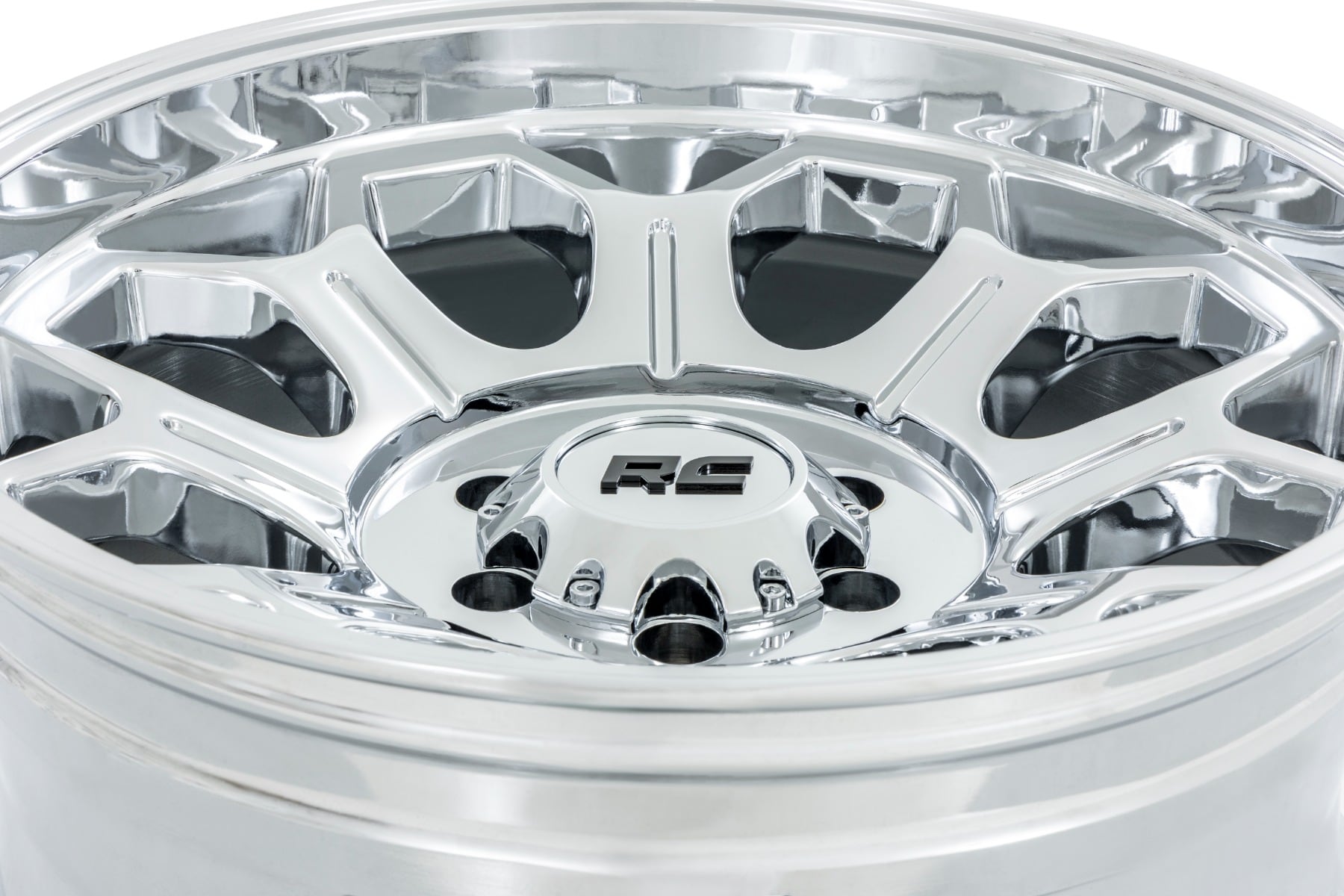 Rough Country 77 Series Wheel | One-Piece |Chrome | 22x12 | 8x180 | -44mm - Image 5