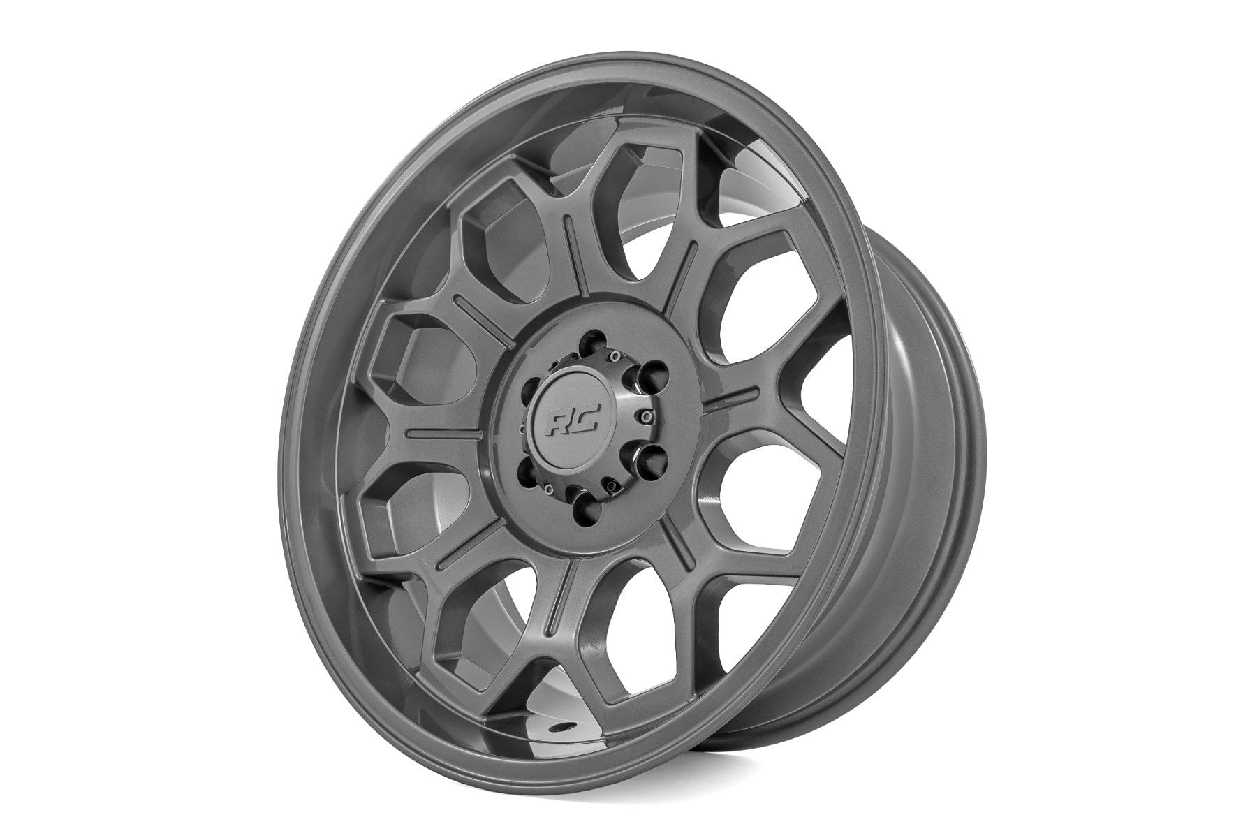 Rough Country 77 Series Wheel | One-Piece | Gunmetal Gray | 20x10 | 6x5.5 | -25mm - Image 4