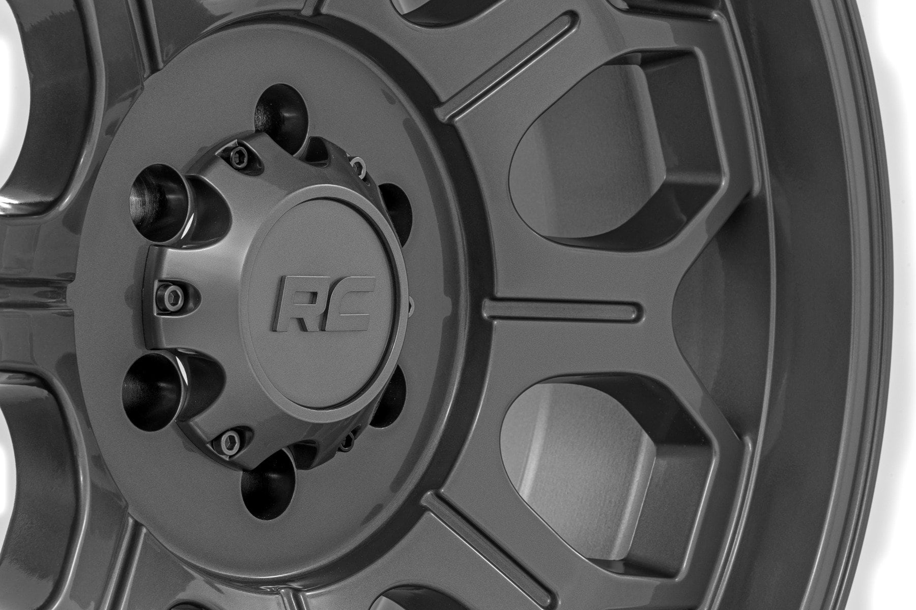 Rough Country 77 Series Wheel | One-Piece | Gunmetal Gray | 20x9 | 6x5.5 | +18mm - Image 5