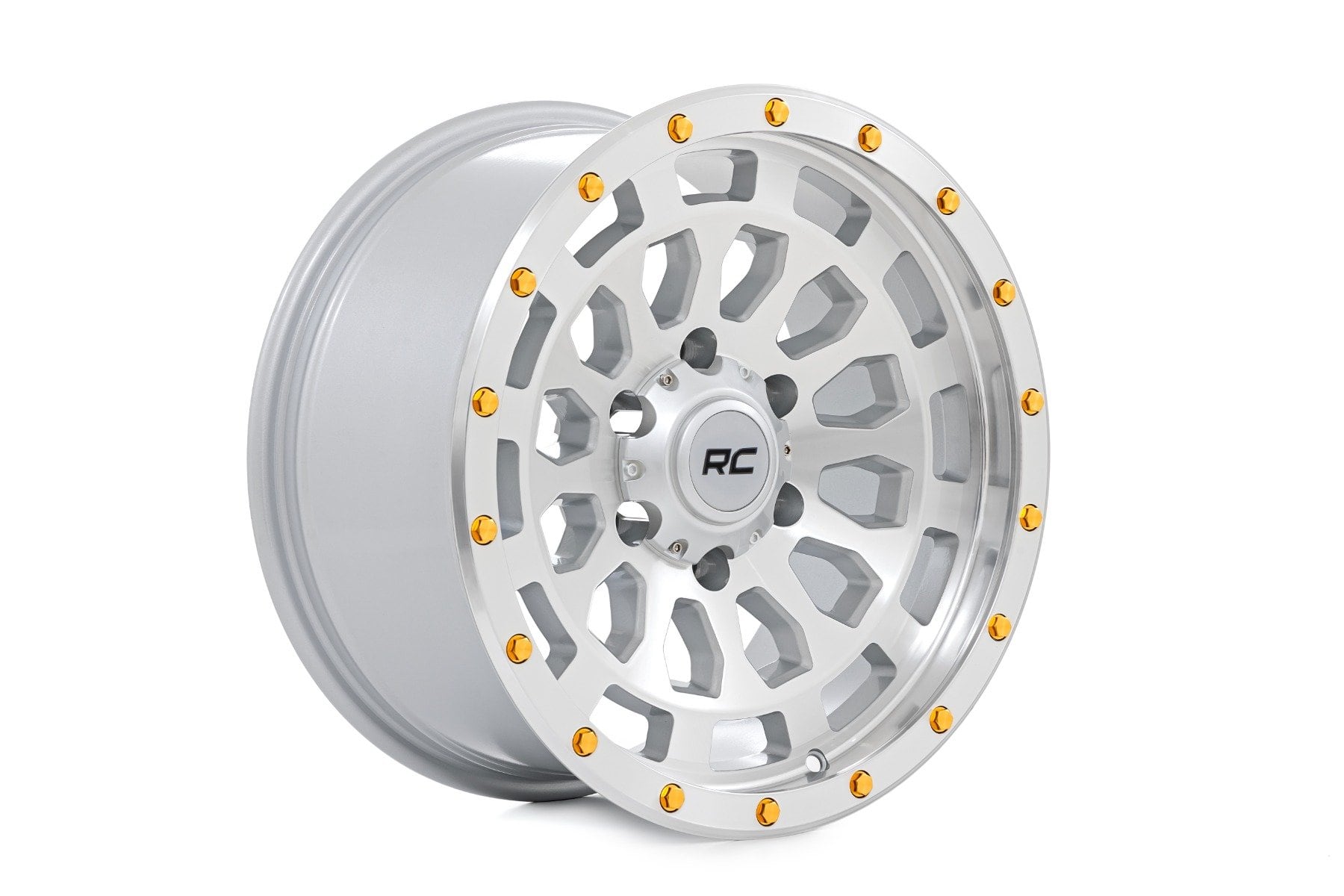 Rough Country 87 Series Wheel | Simulated Beadlock | Full Machine | 17x8.5 | 5x5 | +0mm - Image 4