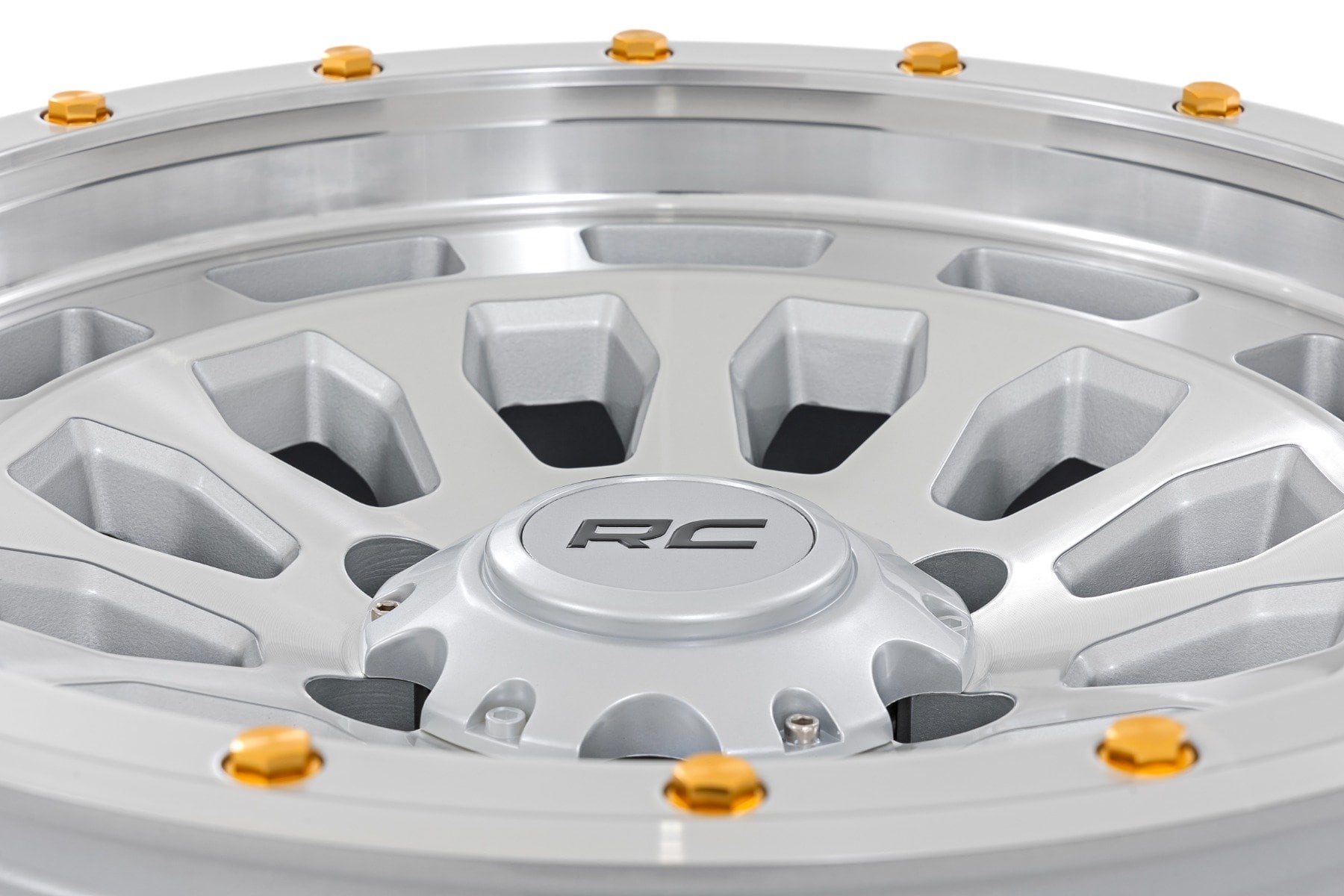 Rough Country 87 Series Wheel | Simulated Beadlock | Full Machine | 17x8.5 | 5x5 | +0mm - Image 5