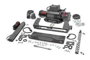 High Winch Mount | All Models | 9500S | 20 Inch Black Single Row LED | Ford Bronco (21-25)