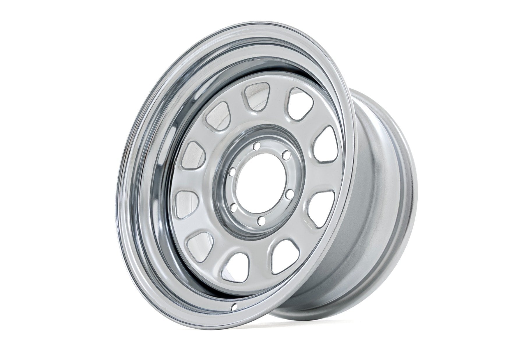 Steel Wheel | Chrome | 16x8 | 6x5.5 | 4.25 Bore | -12 - Image 2