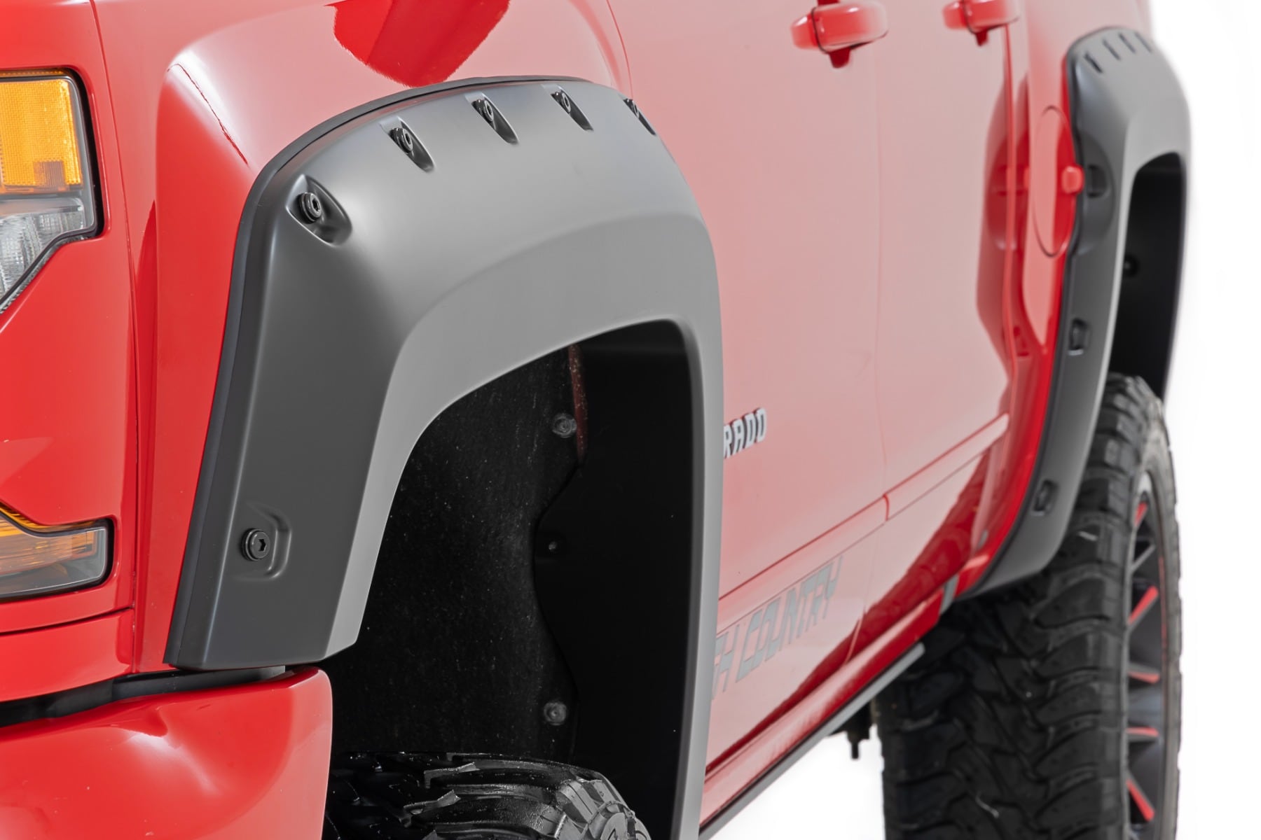 Pocket Fender Flares | 6'7" & 8' Bed | GJI Shadow Gray | Chevy Silverado 1500 (14-18)/2500HD - Image 4