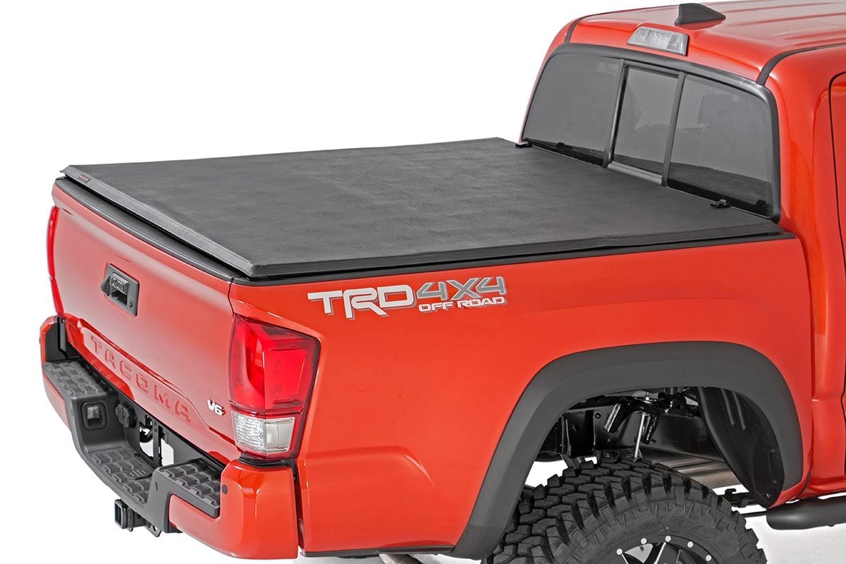 Soft Tri-Fold Bed Cover | 5' Bed | Dbl Cab | Toyota Tacoma 2WD/4WD (16-26) - Image 3