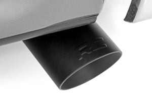 Exhaust Tip | Black | RC Logo | 2.5-3.125 Inch Pipe