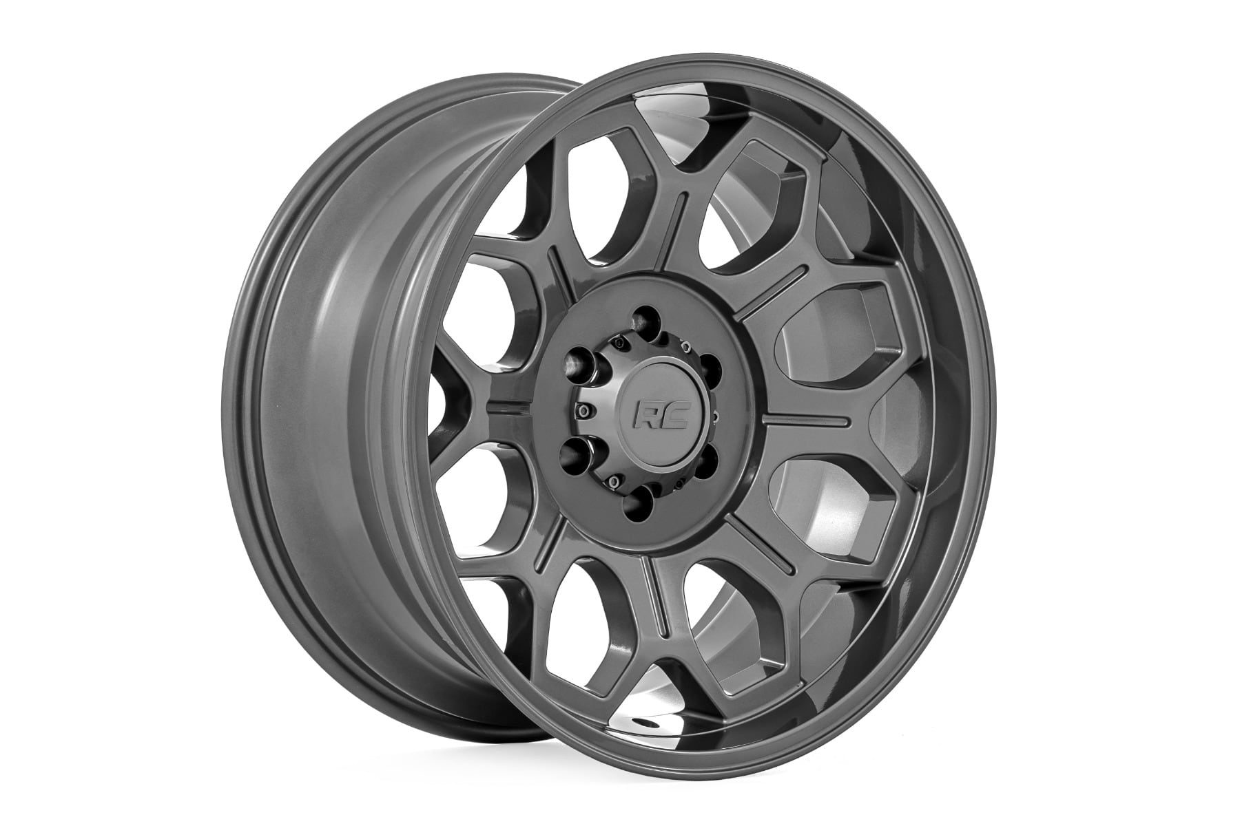 Rough Country 77 Series Wheel | One-Piece | Gunmetal Gray | 20x10 | 6x5.5 | -25mm - Image 3