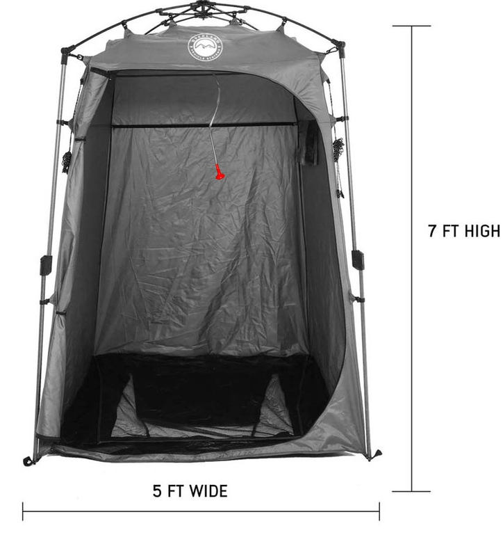 Overland Portable Changing Room With Shower and Storage Bag - Image 2