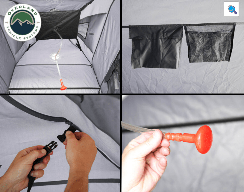 Overland Portable Changing Room With Shower and Storage Bag - Image 4
