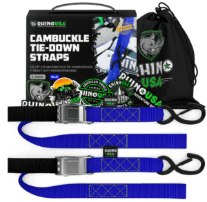 2pk Tie Down 1.5in x 8ft Blue