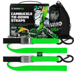2pk Tie Down 1.5in x 8ft Green