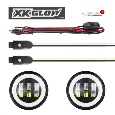 XKGlow LED Fog Light Kit for Jeep Wrangler JL JT JK - Image 4