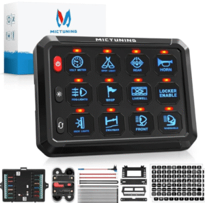 12 Gang Blue Switch Panel