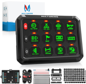 12 Gang Green Switch Panel