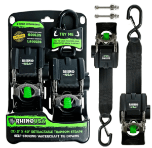 Retractable Transom Straps 2in x 43ft