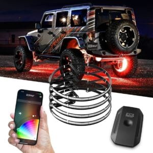 XKGlow LED Wheel Ring Lights - Adjustable 15"-18" Rings