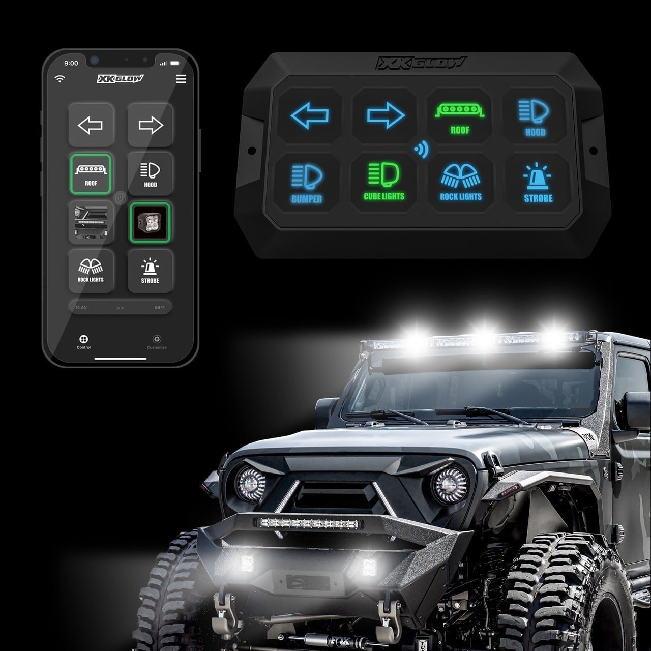 XKCommand Switch Panel with Bluetooth