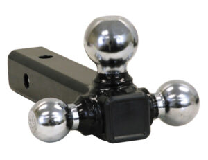 Tri-Ball Hitch for 2 Inch Hitch Receivers (Chrome)