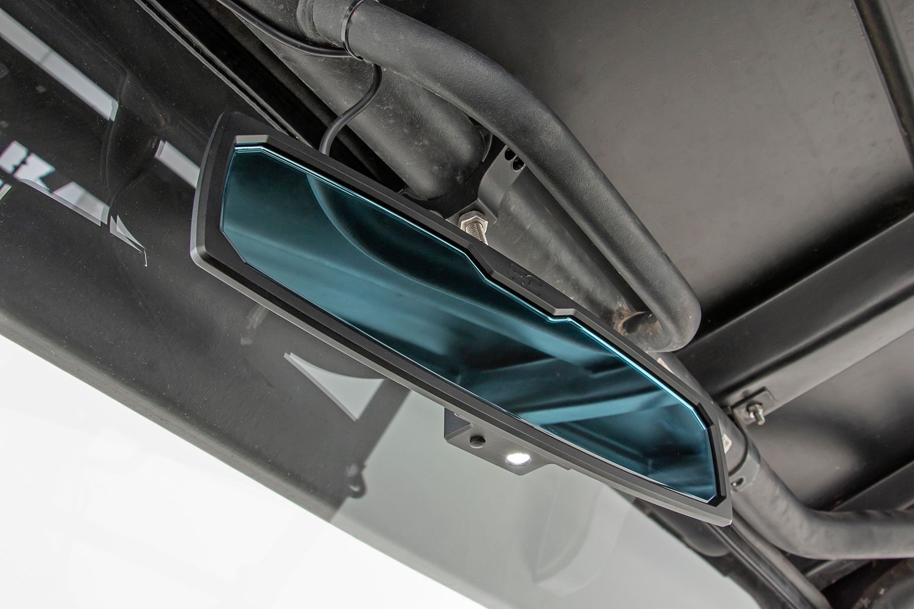 UTV Aluminum Rear View Mirror | Dome Light| 12" | 1.75-2" Mount - Image 6