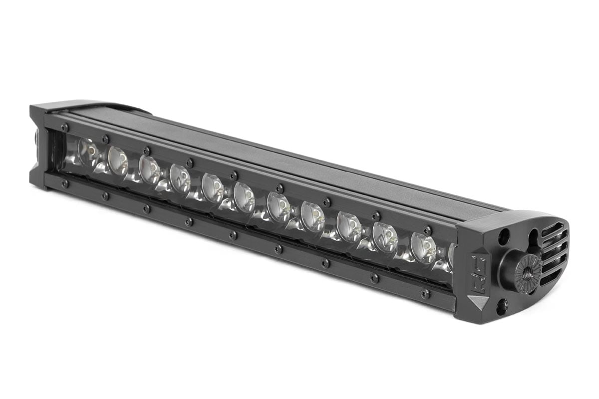 12 Inch Black Series LED Light Bar | Single Row | Amber DRL - Image 3