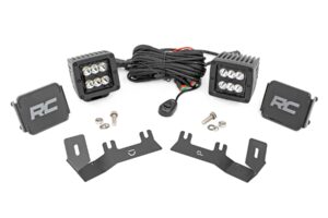 LED Ditch Light Kit | 2in Black Pair | Spot | Chevy/GMC 1500 (14-18 & Classic)