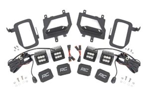 LED Light Kit | Fog Mount | Dual 2" Black Pairs | Flood | Ford F-150 (15-17)