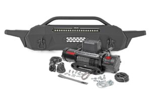 Front Bumper | Hybrid | 20" Blk LED | 9500-Lb Winch Syn | Toyota Tacoma (16-23)