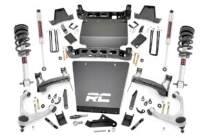 7 Inch Stamped Steel LCA Lift Kit | Forged UCA | Bracket | M1 Struts/M1 | Chevy/GMC 1500 (16-18)