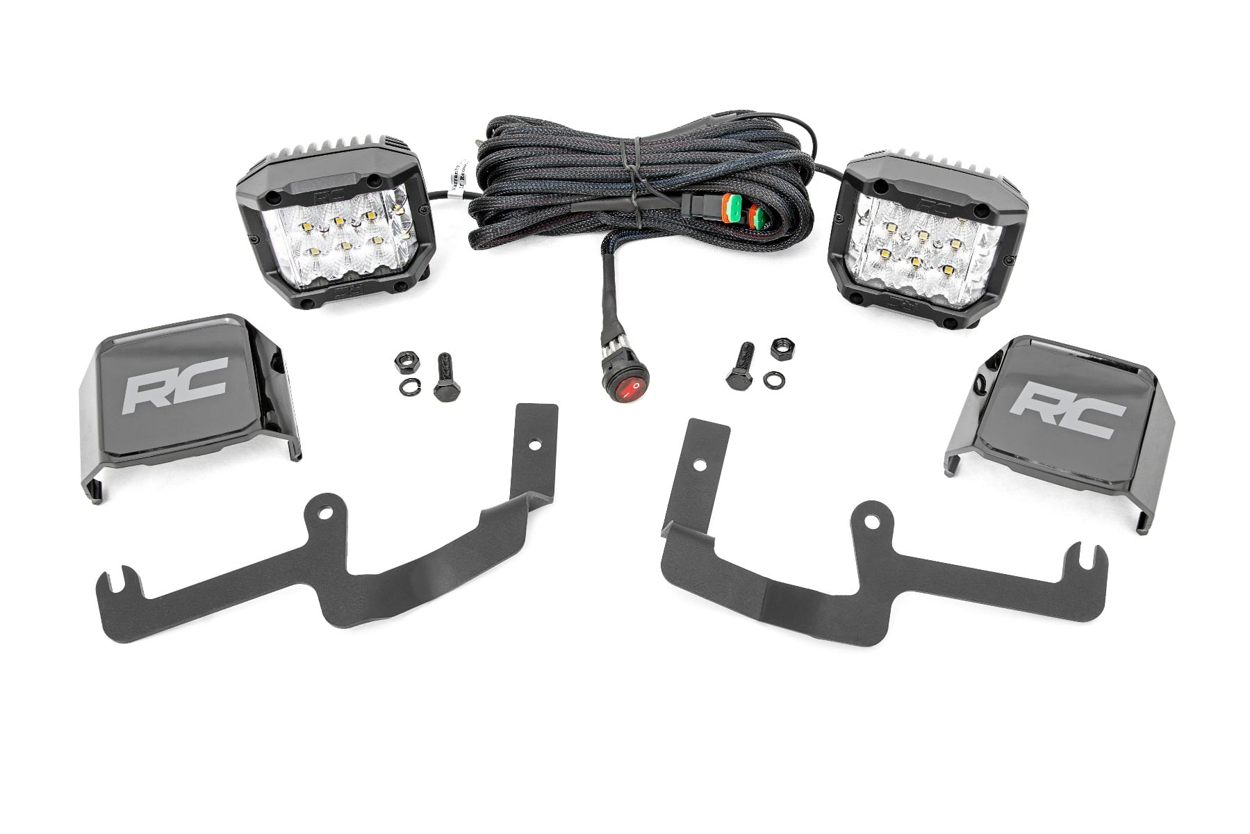 LED Light Kit | Ditch Mount | 3" OSRAM | Wide | Chevy Silverado 1500 (19-26)