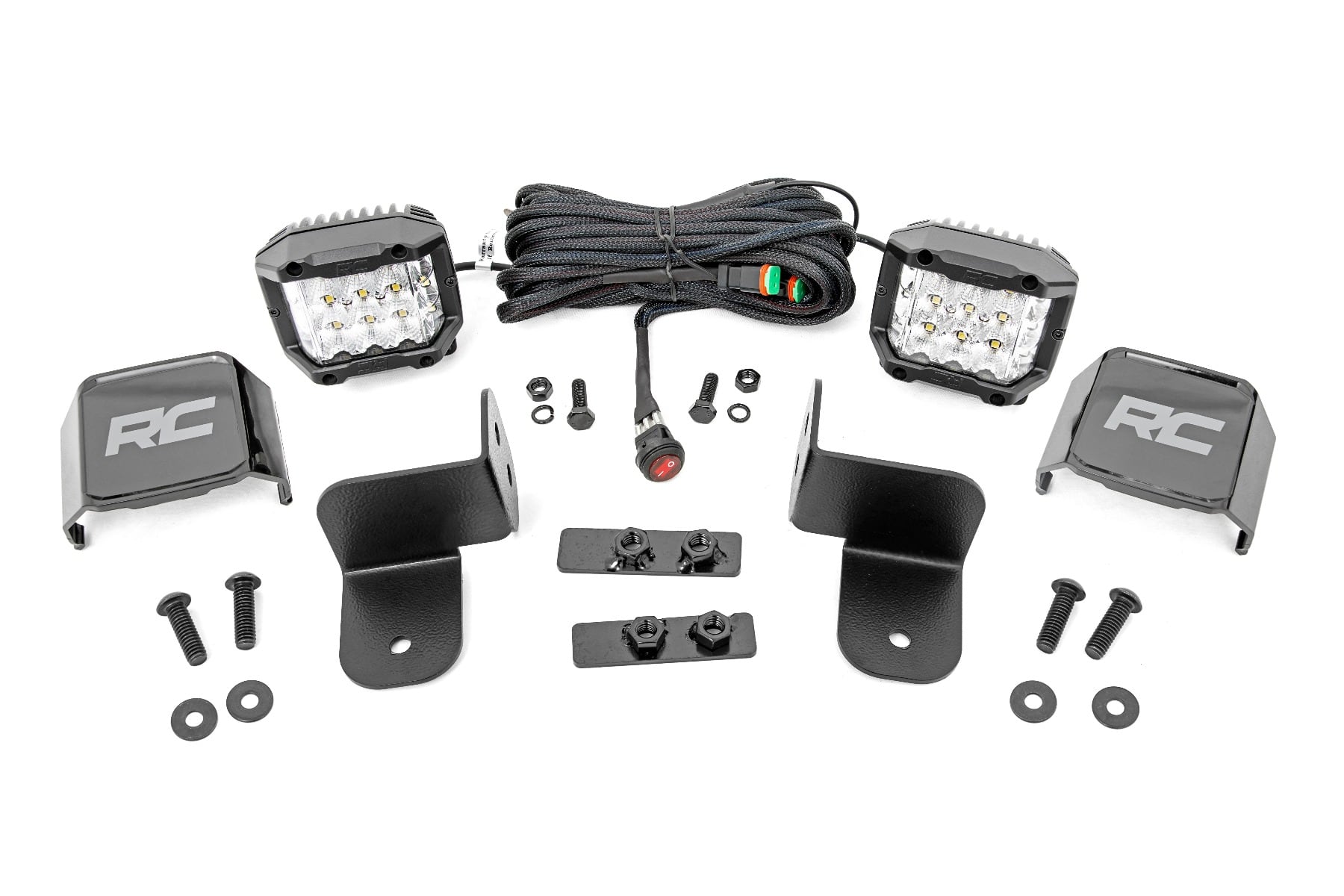 LED Light Kit | Rear Mount | 2" Chrome Pair | Wide Angle | Polaris Ranger XP 1000 - Image 2