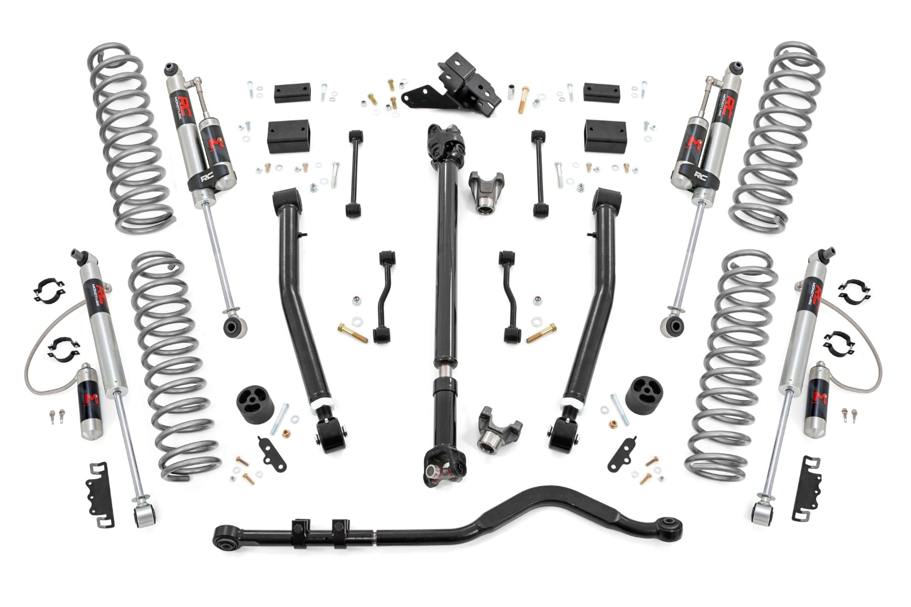 3.5 Inch Lift Kit | Adj Lower | FR D/S | M1R | Jeep Wrangler Unlimited 4WD (18-23)