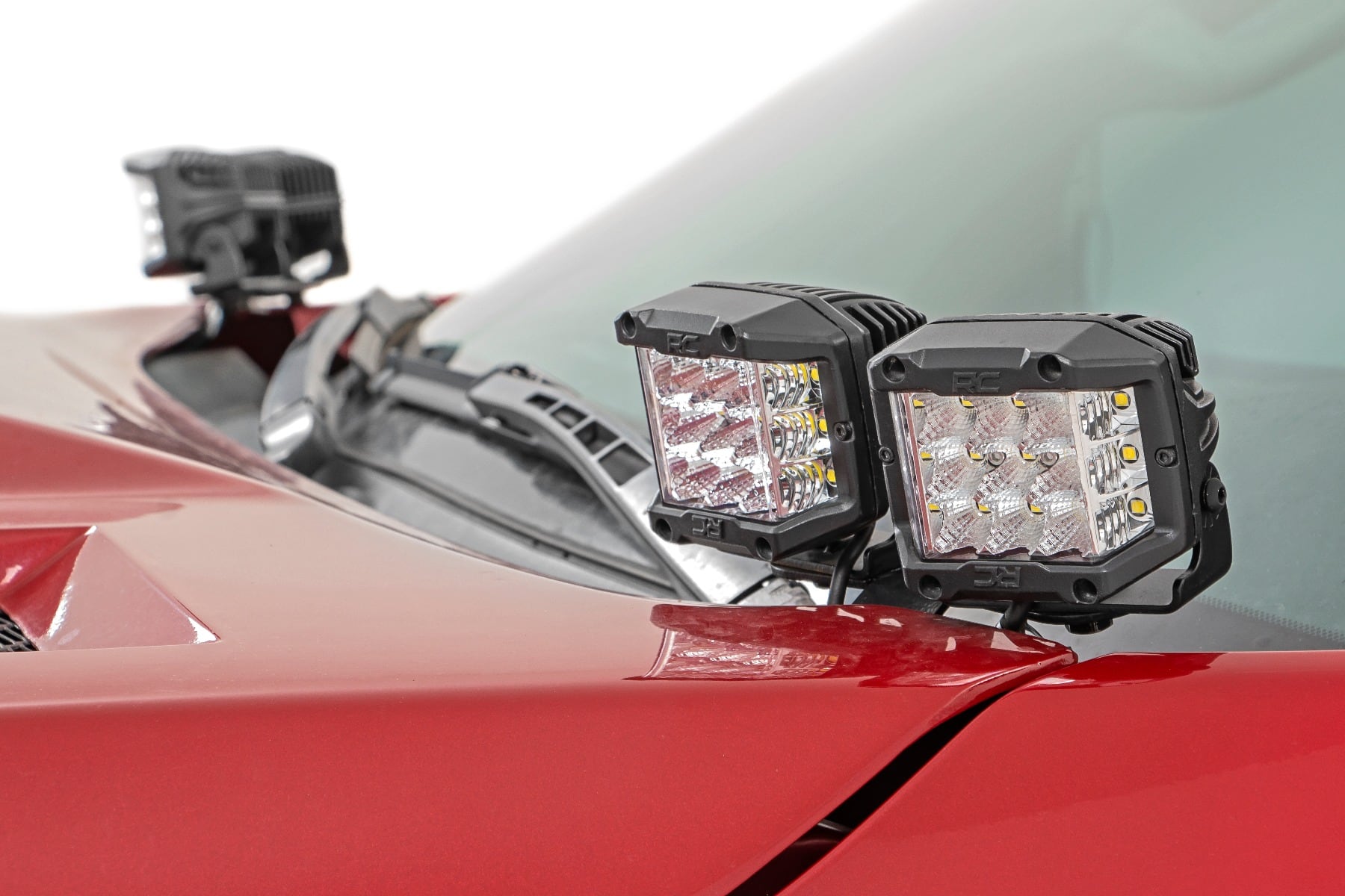 LED Light Kit | Ditch Mount | Dual 2" Black Pairs | White DRL | Toyota Tundra (14-21) - Image 2