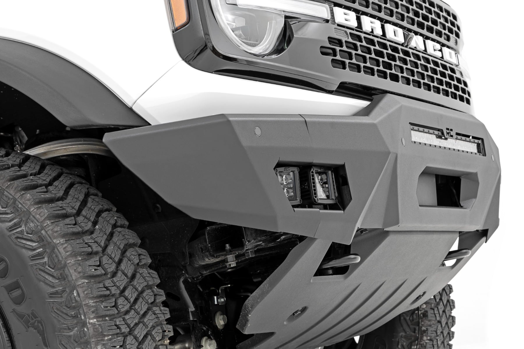 Front Bumper | Modular | Full Wings | Amber DRL | Ford Bronco 4WD (2021-2026) - Image 4