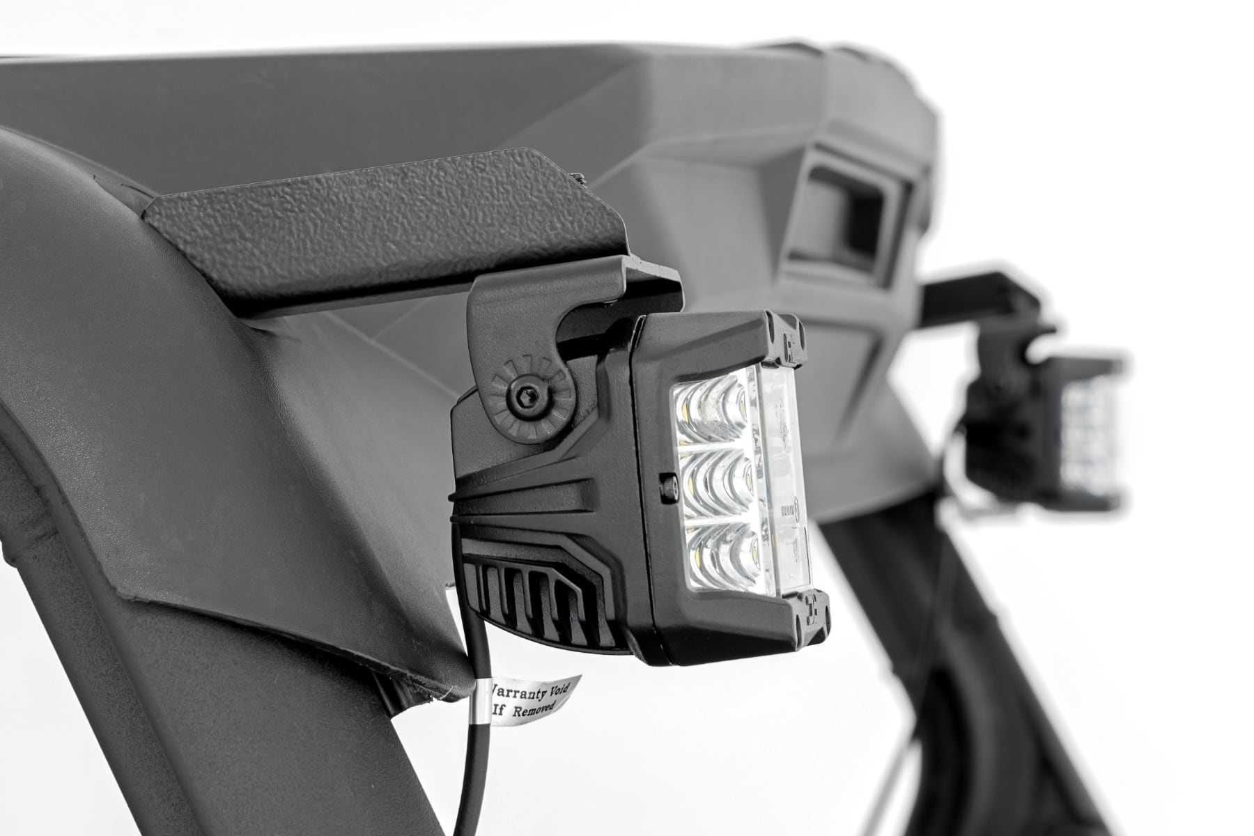 LED Light Kit | Rear Mount | 2" Black Pair | Flood | Can-Am Maverick Sport 1000R - Image 3