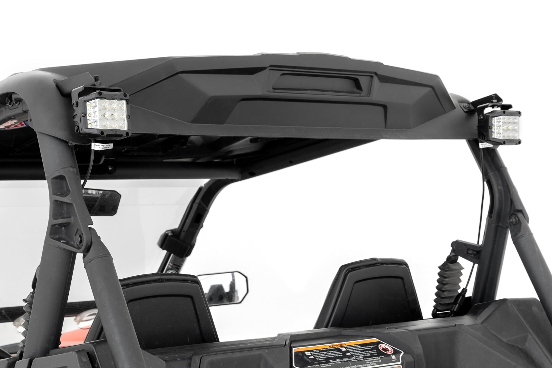 LED Light Kit | Rear Mount | 2" Black Pair | Flood | Can-Am Maverick Sport 1000R - Image 2
