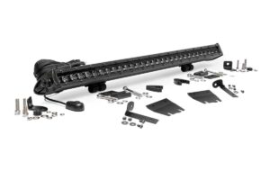 LED Light Kit | Hood Mount | 30" Black Single Row | Jeep Gladiator JT/Wrangler JL (18-26)