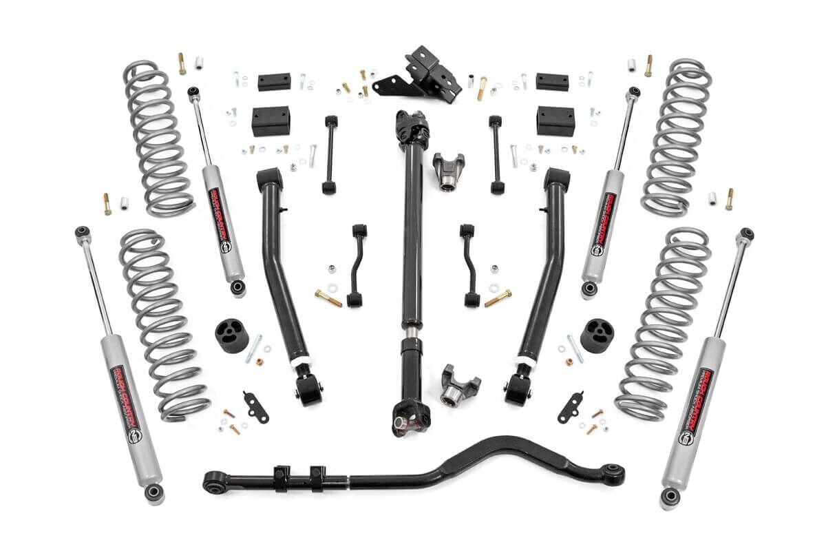 3.5 Inch Lift Kit | Adj Lower | FR D/S | Jeep Wrangler Unlimited 4WD (24-26)
