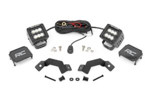 LED Light Kit | Ditch Mount | 2" Black Pair | Flood | Toyota Land Cruiser (24-26)