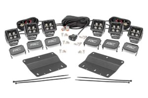 LED Light Kit | Fog Mount | Triple 2" Black Pair | Amber DRL | Ford Bronco (21-26)