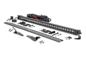 30" Single Row Light Mount | Front | Black Series | White DRL | Polaris RZR Turbo R