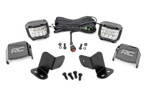 LED Light Kit | Rear Mount | 3" Chrome Pair | Wide Angle | Segway 570 F