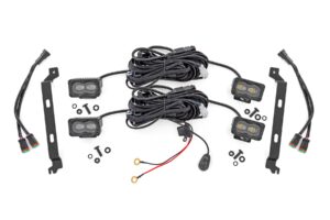 LED Fog Light Kit | 3x1.75 Inch Black Series Slim Aux | Toyota Tacoma (24-26)