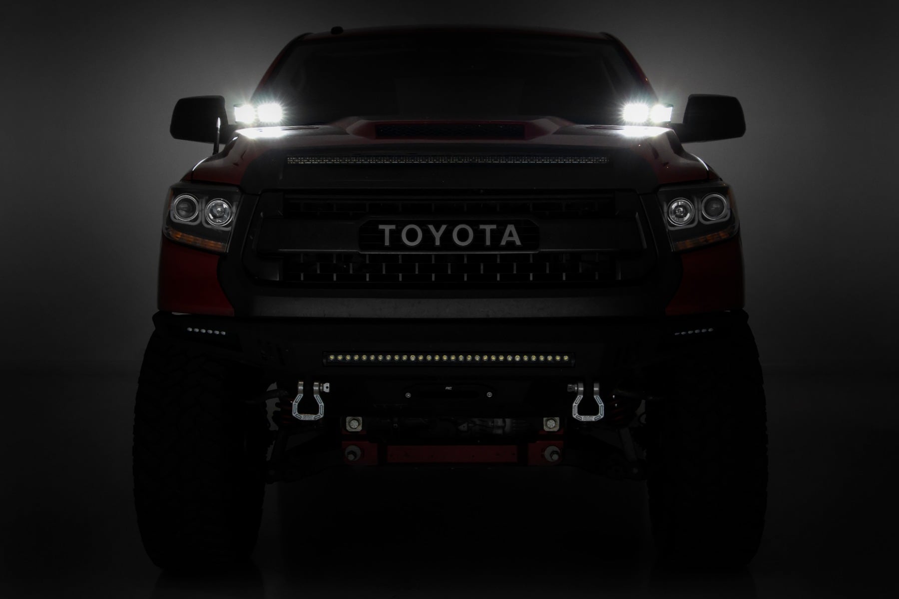 LED Light Kit | Ditch Mount | Dual 2" Black Pairs | Flood | Toyota Tundra (14-21) - Image 5