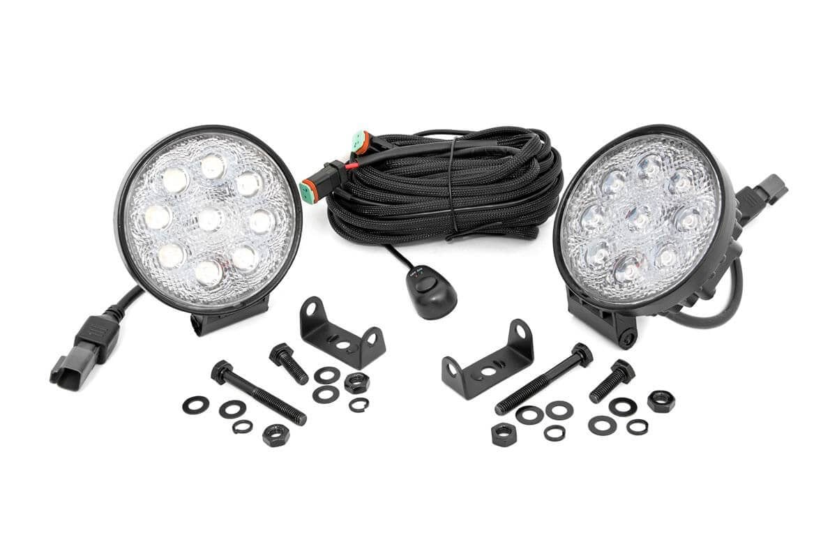 4 Inch Chrome Series LED Light | Round | Pair - Image 3