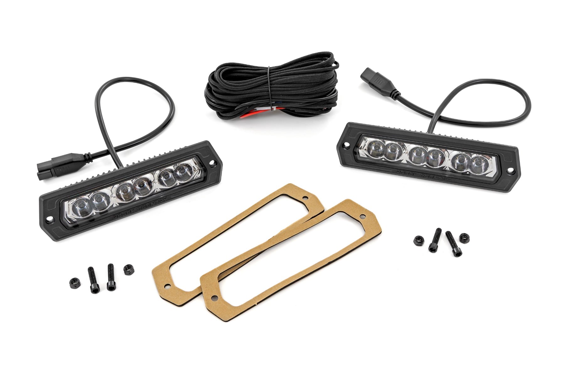 6 Inch Chrome Series LED Lights | Flush Mount | Pair