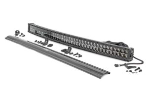 40 Inch Black Series LED Light Bar | Curved | Dual Row | Cool White DRL